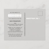 I DID IT Bold Typography Simple Photo Afstuderen Aankondigingskaart (Achterkant)