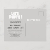 I DID IT Bold Typography Simple Photo Afstuderen Uitnodiging Briefkaart (Achterkant)