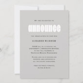 I DID IT Modern Bold Typography Photo Afstuderen Aankondiging (Achterkant)