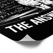 I Did Math The Answer Is Cat Mathematics Funny Mat Poster (Hoek)