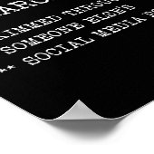 I Did My Own Research. Funny Sarcastic Meme Humor, Poster (Hoek)