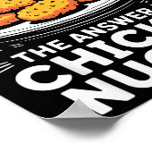 I Did The Math The Answer Is Chicken Nugget Funny  Poster (Hoek)