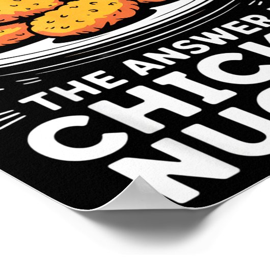 I Did The Math The Answer Is Chicken Nugget Funny  Poster (Hoek)