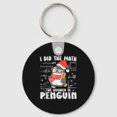 I Did The Math The Answer Is Penguin Christmas Mat Sleutelhanger (Voorkant)