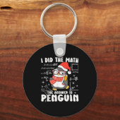 I Did The Math The Answer Is Penguin Christmas Mat Sleutelhanger (Voorkant)