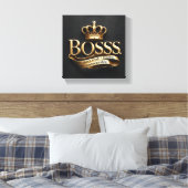 I Didn’t Break – I Became Unbreakable | Gold Boss  Canvas Afdruk (Insitu (Slaapkamer))