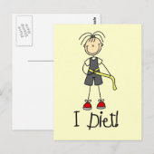 I Diet Tshirts en cadeaus Briefkaart (Voorkant / Achterkant)