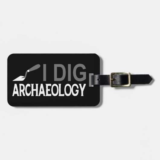 I Dig Archeology Bagagelabel (Voorkant horizontaal)