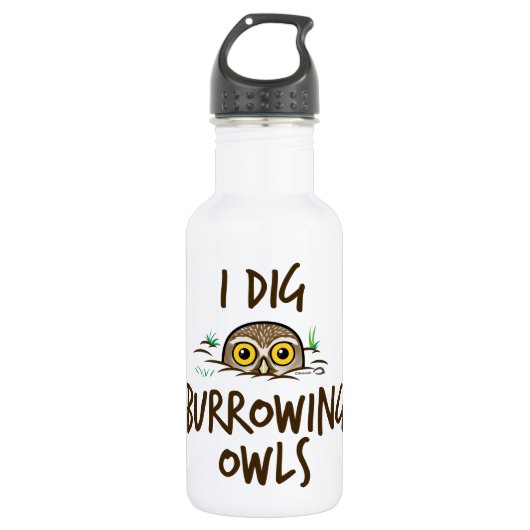 I Dig Burrowing Ownership Waterfles (Voorkant)