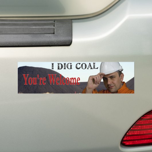 I Dig Coal Bumpersticker (Op auto)