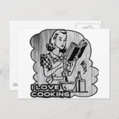 I Dig Cooking Garnish Briefkaart (Voorkant / Achterkant)