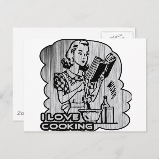 I Dig Cooking Garnish Briefkaart (Voorkant / Achterkant)