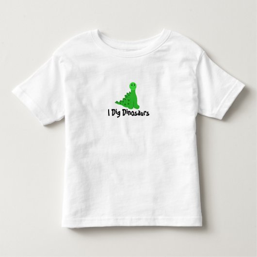 I Dig Dinosaurs Kinder Shirts (Voorkant)