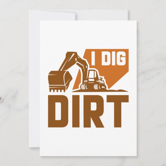 I Dig Dirt Bedankkaart (Voorkant)
