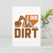I Dig Dirt Bedankkaart (Staand voorkant)