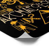 I Dig Egyptische archeologie Poster (Hoek)