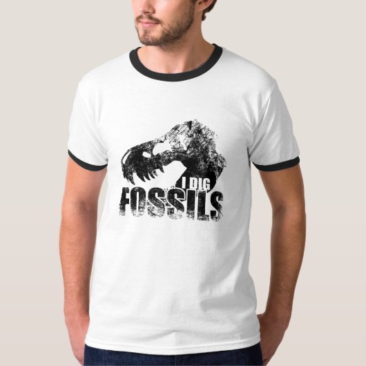 I DIG FOSSILS T-Rex T-shirt (Voorkant)