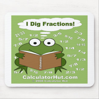 I Dig Fractions Wiskunde Mousepad Muismat