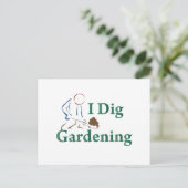 I Dig Gardening Briefkaart (Staand voorkant)