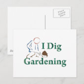 I Dig Gardening Briefkaart (Voorkant / Achterkant)