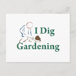 I Dig Gardening Briefkaart