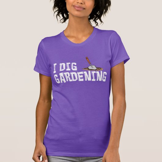 I Dig Gardening (OP DARK) T-shirt (Voorkant)