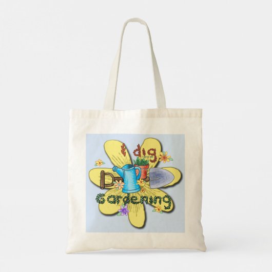 I Dig Gardening Tote Bag (Achterkant)