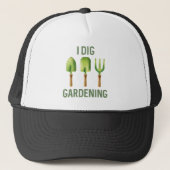 I Dig Gardening Trucker Pet (Voorkant)