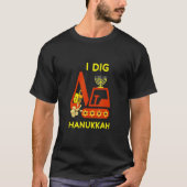 I Dig Hanukkah Crane Construction Kids Chanukah Pa T-shirt (Voorkant)