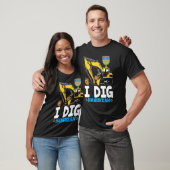 I Dig Hanukkah Excavator Construction Kinder Boys T-shirt (Unisex)