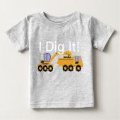 I Dig it Design - Baby Fine Jersey T-Shirt (Voorkant)