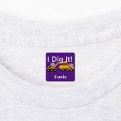 I dig it Design - Small Square Clothing Label (0,7 (Aangebracht)