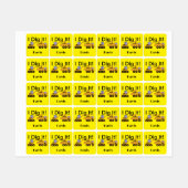 I dig it Design - Small Square Clothing Label (0,7 (Vel)