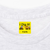 I dig it Design - Small Square Clothing Label (0,7 (Aangebracht)