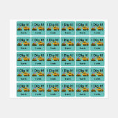 I dig it Design - Small Square Clothing Label (0,7 (Vel)