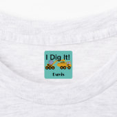 I dig it Design - Small Square Clothing Label (0,7 (Aangebracht)