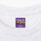 I dig it Design - Small Square Clothing Label (0,7 (Aangebracht)