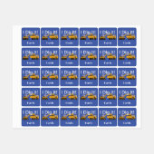 I dig it Design - Small Square Clothing Label (0,7 (Vel)