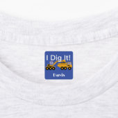 I dig it Design - Small Square Clothing Label (0,7 (Aangebracht)