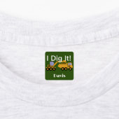 I dig it Design - Small Square Clothing Label (0,7 (Aangebracht)