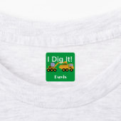 I dig it Design - Small Square Clothing Label (0,7 (Aangebracht)