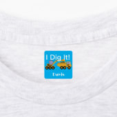 I dig it Design - Small Square Clothing Label (0,7 (Aangebracht)