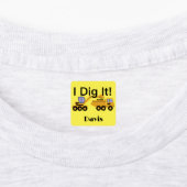 I dig it Design - Small Square Clothing Label (0,7 (Aangebracht)