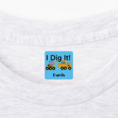 I dig it Design - Small Square Clothing Label (0,7 (Aangebracht)