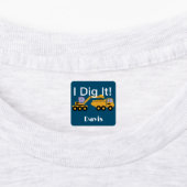 I dig it Design - Small Square Clothing Label (0,7 (Aangebracht)