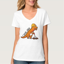 I Dig Jax V Neck Shirt