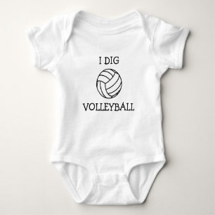 I Dig Volleyball baby bodysuit pak