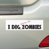 I Dig Zombies Sticker (Op auto)