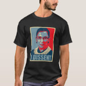 I Dissent - beruchte RBG Ruth Bader Ginsburg - RB T-shirt (Voorkant)