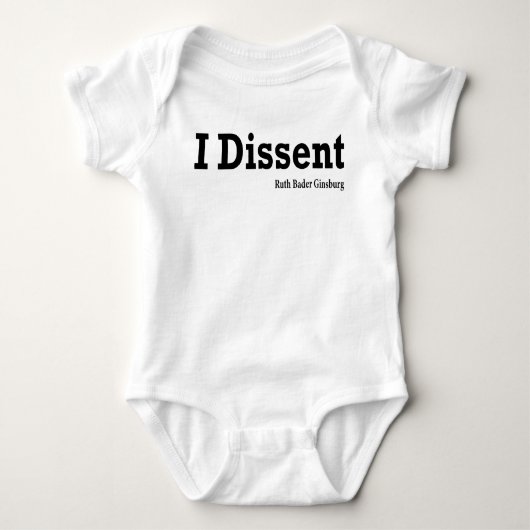 I Dissent - RBG Romper (Voorkant)